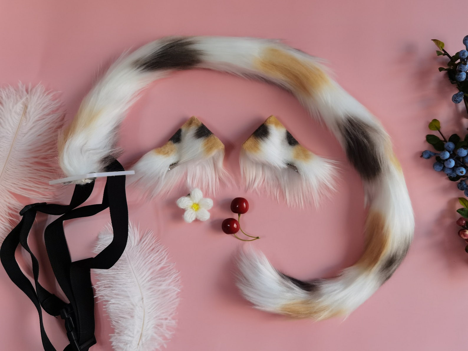 Cute Flowercat Ear and Tail Set for Adult and Kidskitten Ear Etsy