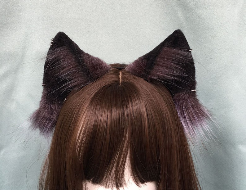 Realistic Handmade faux earsWhite black Cat earsOriange cat Etsy