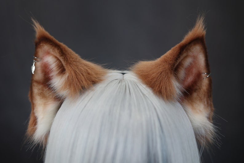 Realistic Cat Ears and Tail Setdark Brown Cat Ears and Etsy