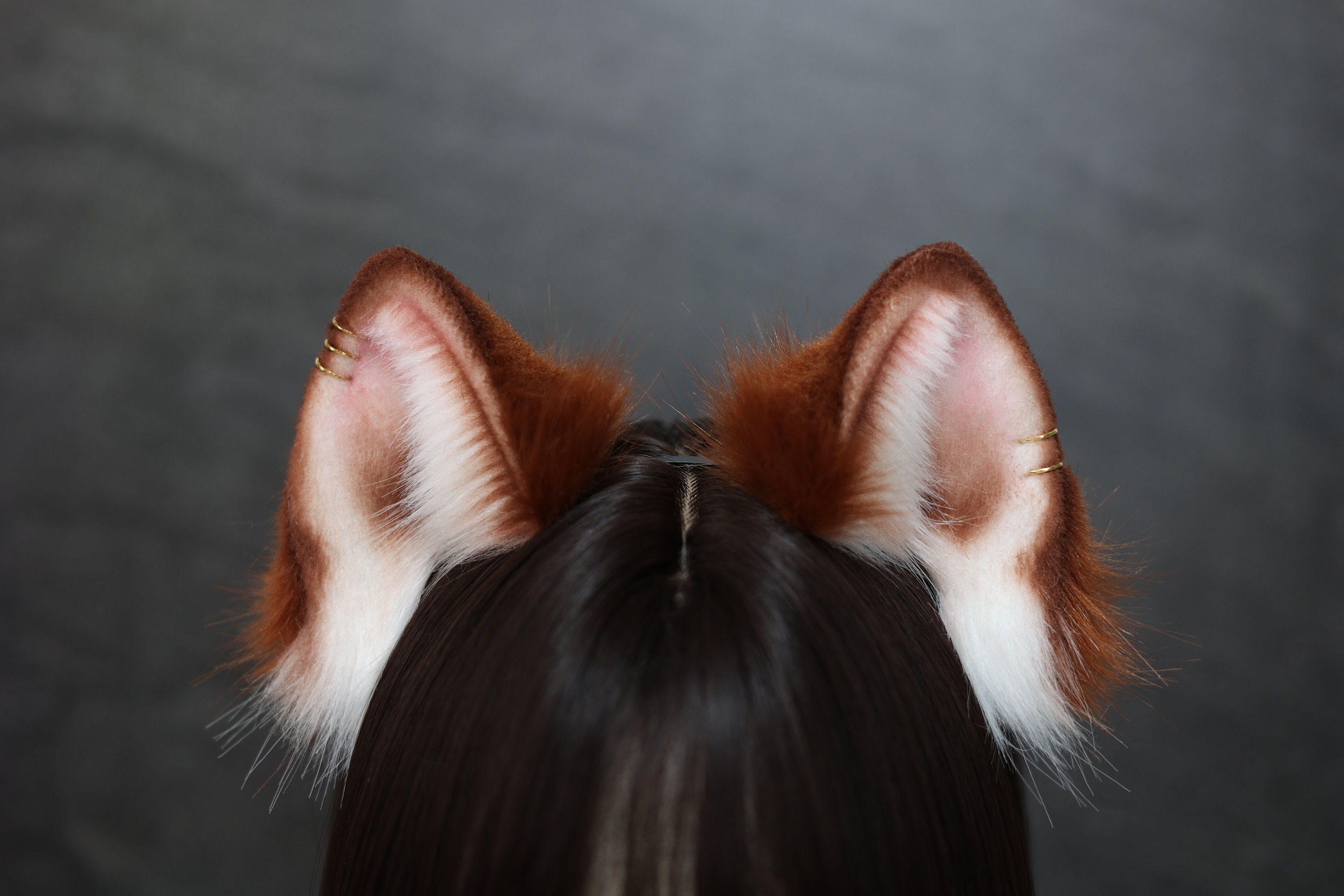 Dark Brown Cat Ears and Tail Setcosplay Cat Costume Ears and Etsy UK