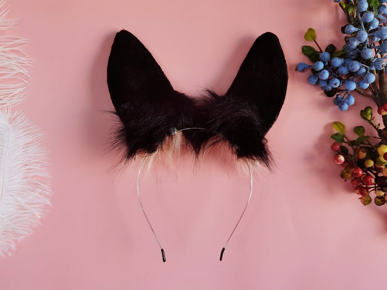 Cute Black Bunny Ears and Tail Setblack Bunny Ears and Etsy