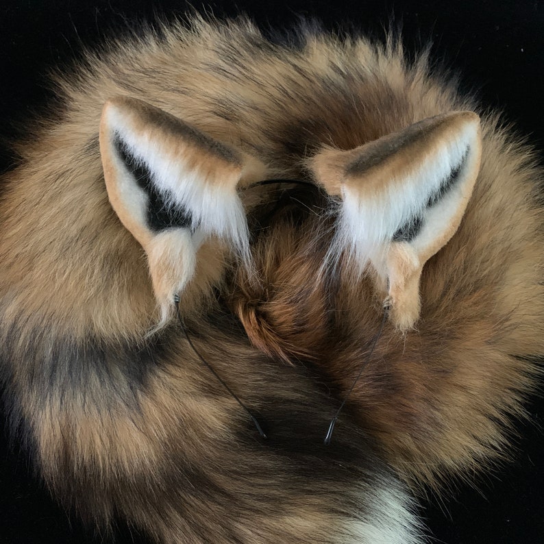 Animal Wolf Ears and Tail Set Cosplaywolf Plush Earsfox Ears Etsy Canada