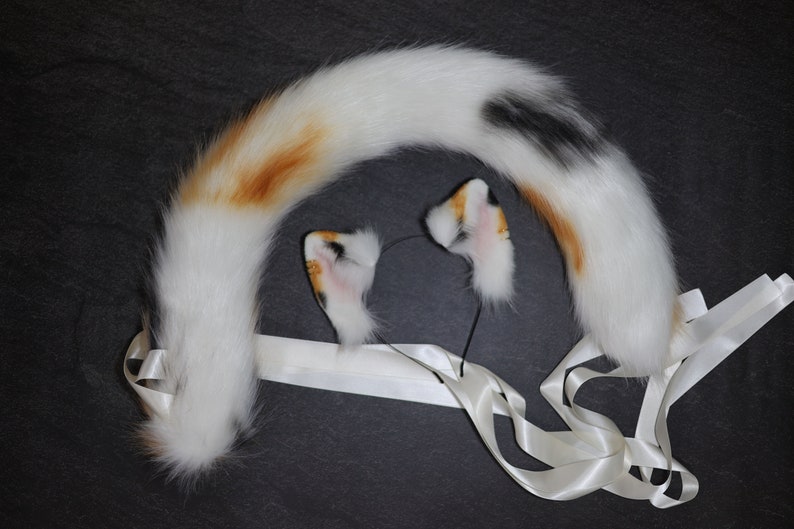Realistic Furry Cat Ears and Tailkitten Ears and Tail Etsy