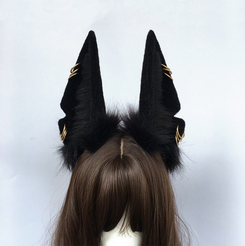 black wolf ears black wolf ears