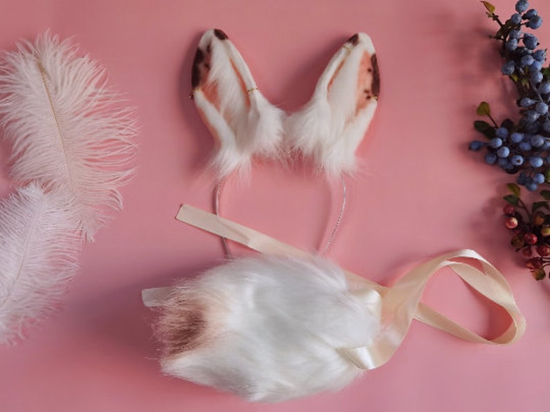 Cute Black Bunny Ears and Tail Setblack Bunny Ears and Etsy