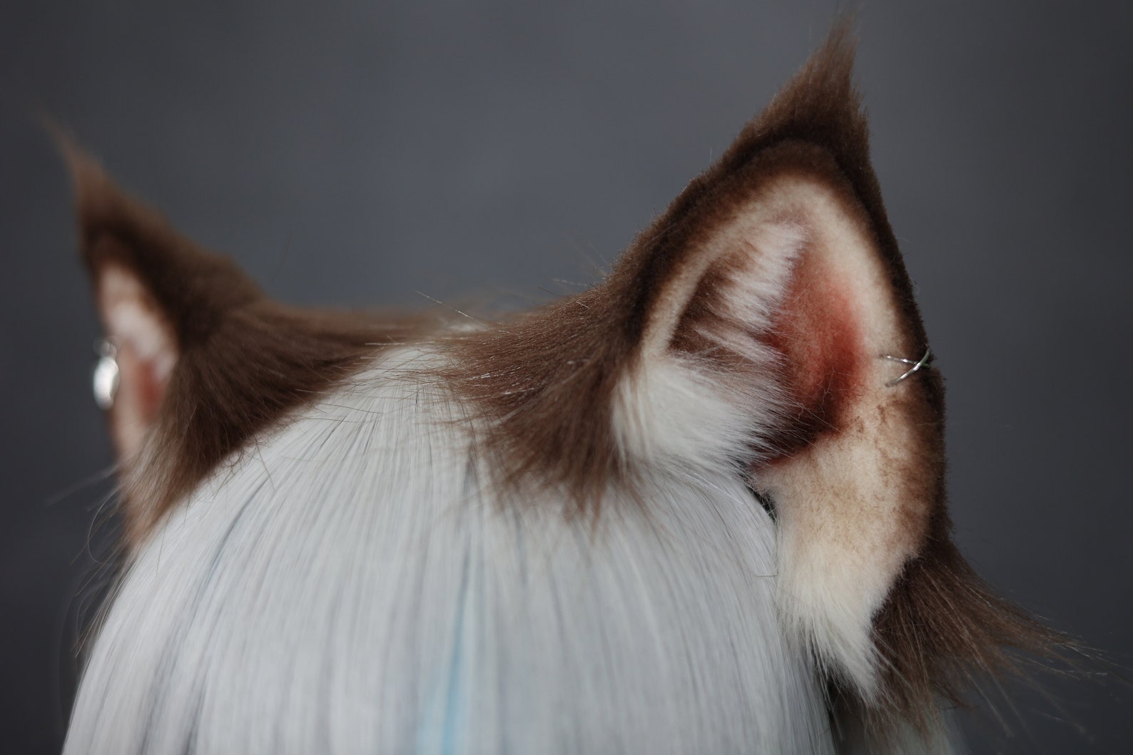 Realistic Cat Ears and Tail Setdark Brown Cat Ears and Etsy