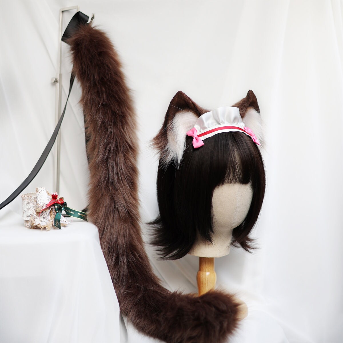 Cute Cat Ears and Tail Setcosplay Cat Costume Ears Etsy Finland