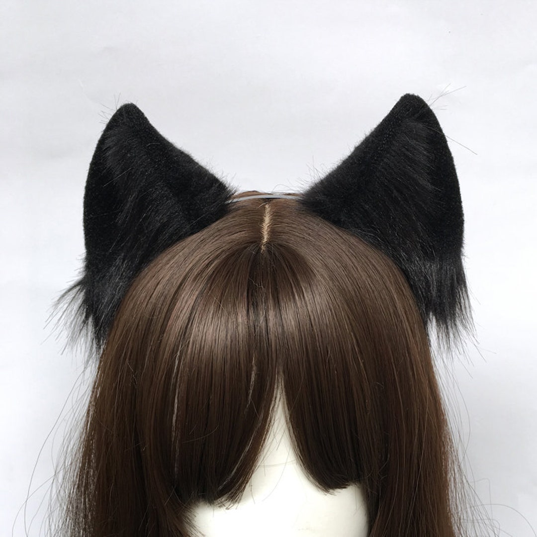 Realistic Handmade Faux Earswhite Black Cat Earsoriange Cat Ears