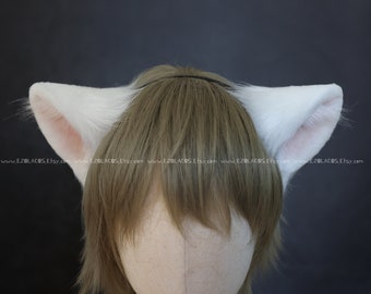 Animal Faux Fur Ears Headband,Sheep Ears Headband,Plush Anime Ears Cosplay,Christmas Gifts,Lamp Ear,Cat Ear Headband,Dog Ears