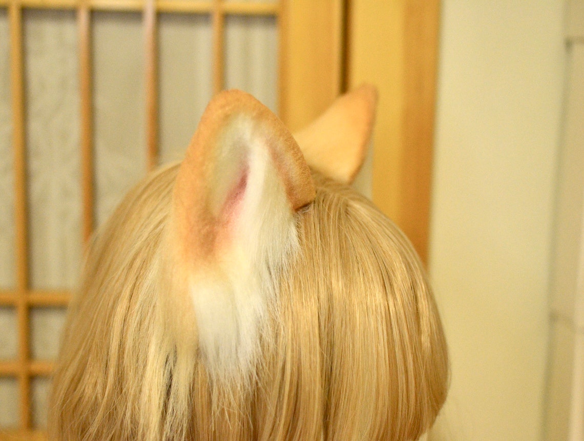 Cute Cat Ears and Tail Realisticorange Cat Ears Headband/hair Etsy