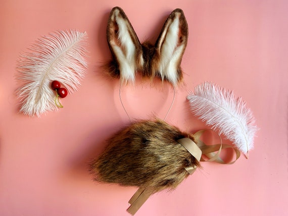 Bunny Ears Headband,realistic Animal Ears,cosplay Ears,brown Ears,yellow  Ears,white Ears,grey Ears,cosplay Costume Ears,cabbit Ears,lolita -   Canada
