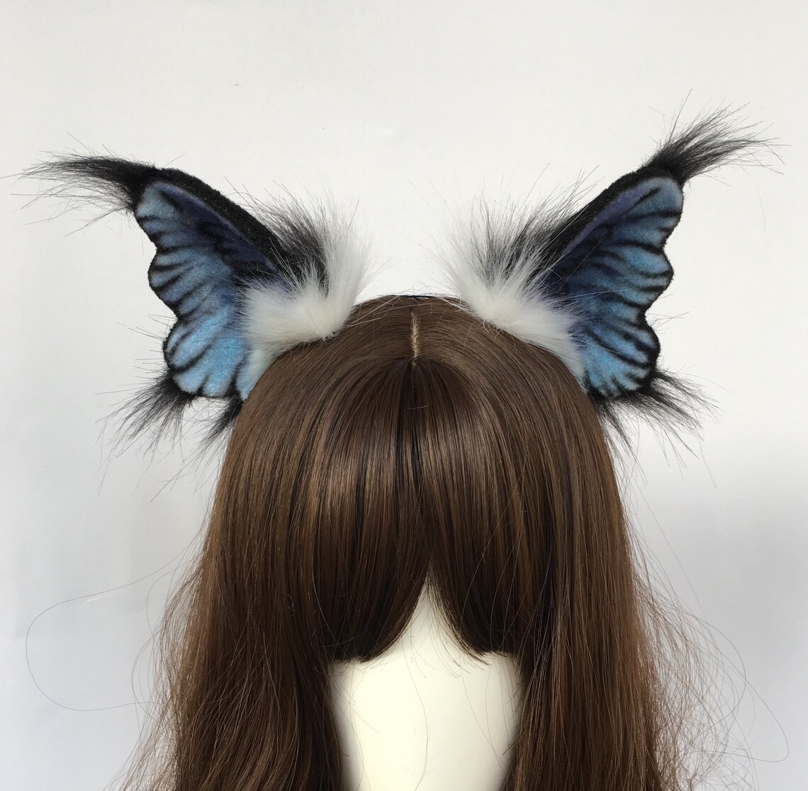 Blue butterfly ears headbandYellow butterfly Etsy
