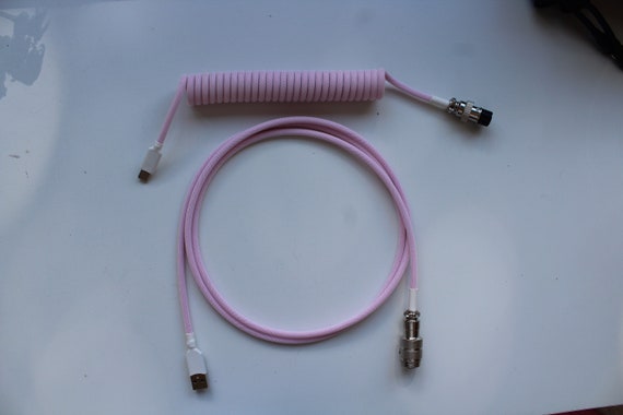 PINK CABLE GX16 Silver Keyboard cable
