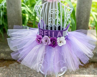 Personalization pet tutu, Dog, Cat ,Birthday tutu, Gotcha Day, pet gift, pet clothing,pet Quinceañera