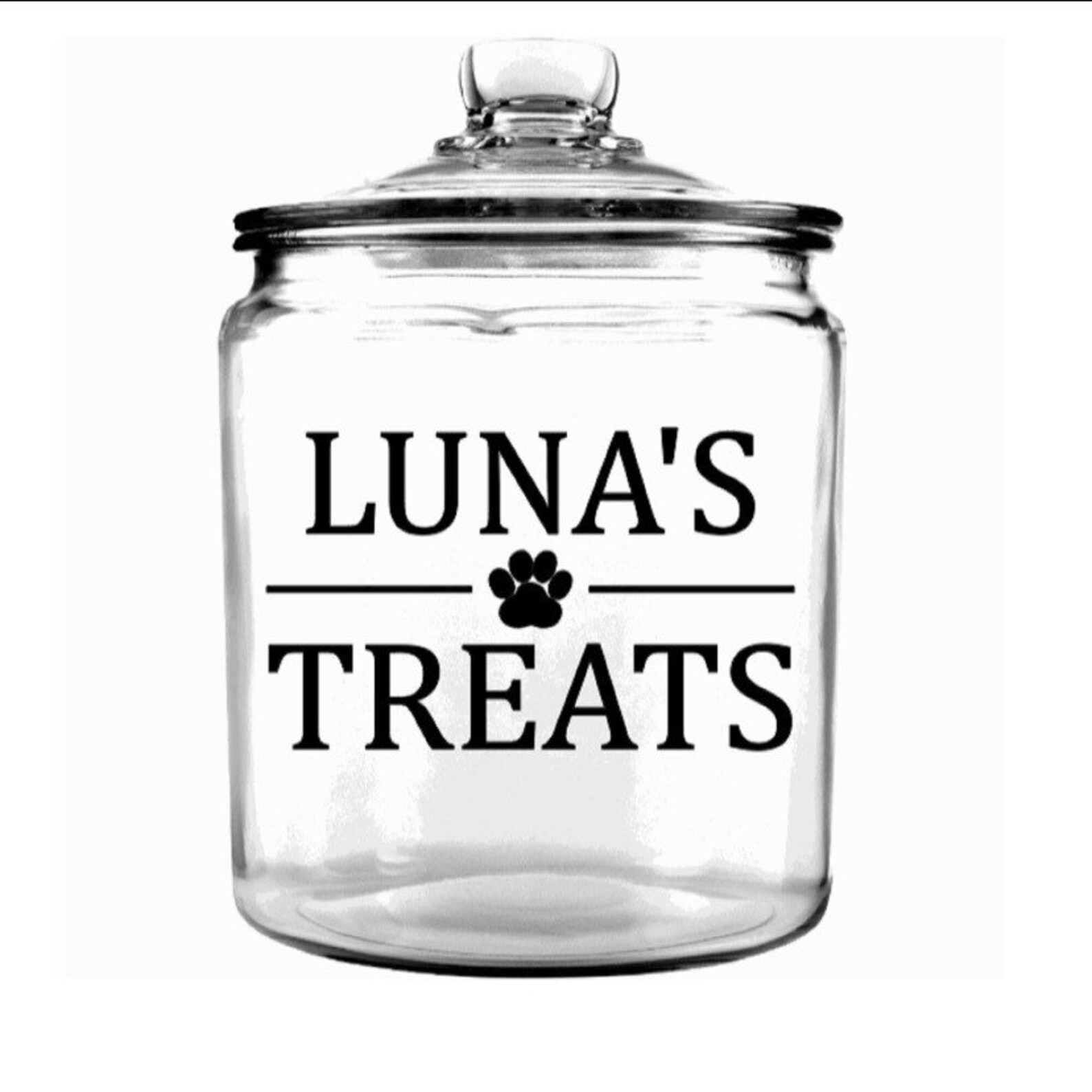 Personalized Dog Treat Jar Dog Treat Storage Dogtreat Etsy