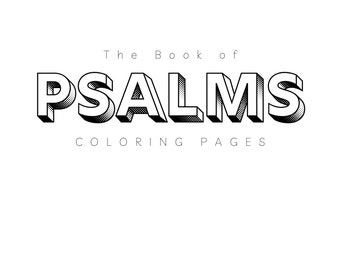 Psalms - Book 2 Coloring Pages (Psalms 42-72), {Bible Morning Basket, Homeschool, Devotions}