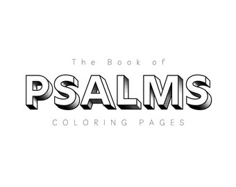 Psalms - Book 1 Coloring Pages (Psalms 1-41), {Bible Morning Basket, Homeschool, Devotions}