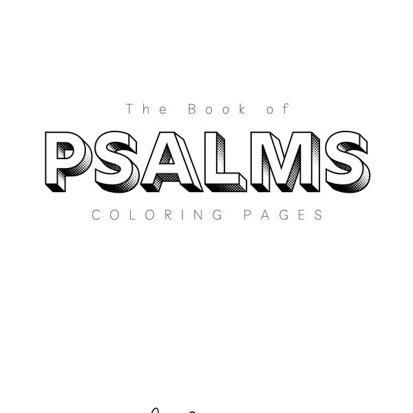 Psalms Coloring Pages - Book 1 (Psalms 1-41), {Bible Morning Basket, Homeschool, Devotions}