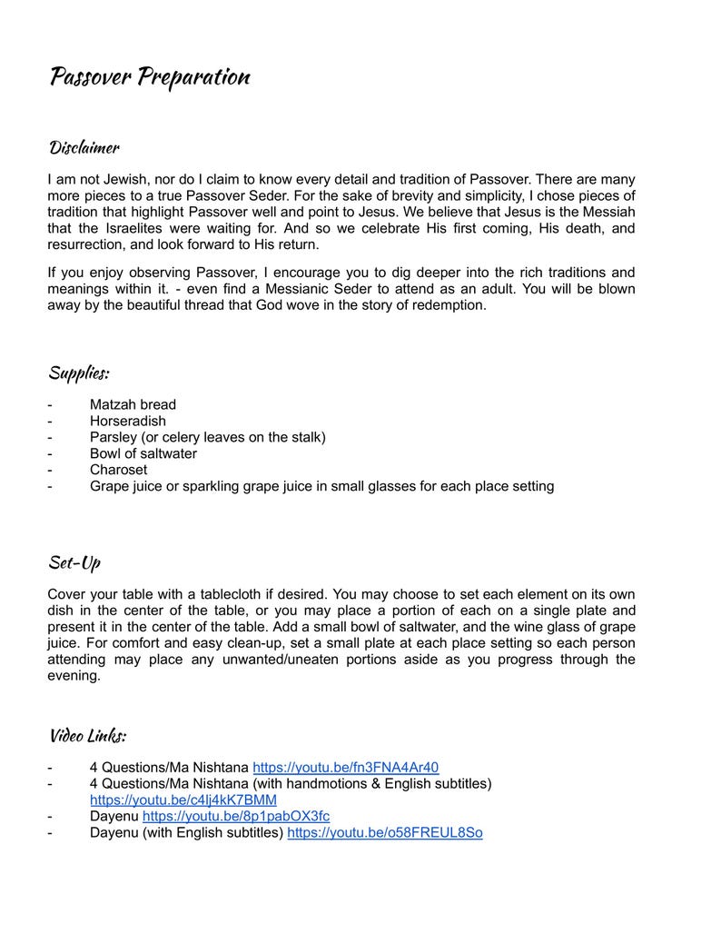 Finding Jesus in the Passover [DIGITAL] Script for Young Families ...