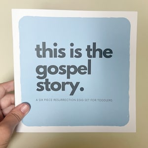 This is the Gospel Story {BOOK ONLY} - &quot;Resurrection Egg Guide&quot; [Family Devotion, Play Through The Bible, Child&#39;s Devotion Guide]