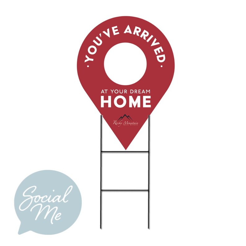 Pin Drop Pin Drop Yard Sign Dream Home Signs Realtor Signs Etsy
