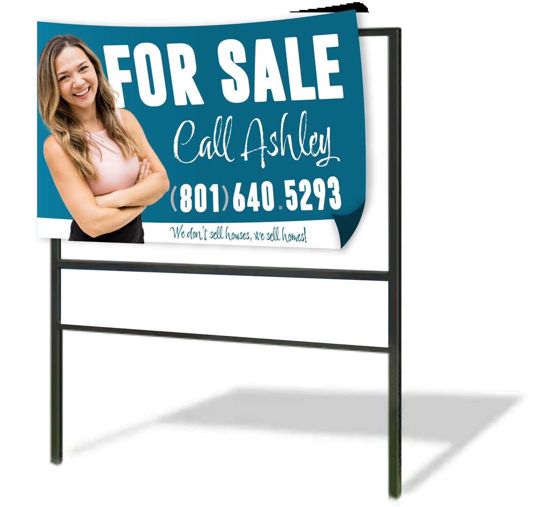 Real Estate Sign DIY Recover Sticker Real Estate Signs Etsy