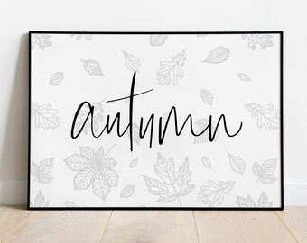Herbst-Druck, Herbst Herbst Dekor, Herbst Zitat Zeichen, Herbst Zitat Druck, Herbst Wandkunst, Herbst Download, Herbst druckbare, Herbst Zeichen, Herbst Dekor