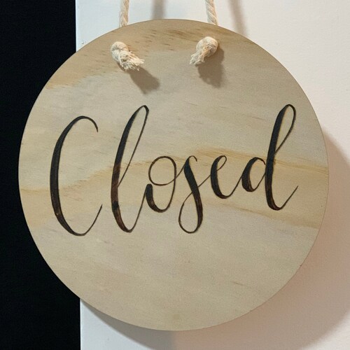 Modern Open and Closed Sign Set - Etsy