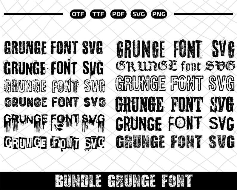 Distressed Font Etsy