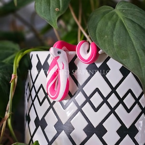 Dragon Fruit Pot Pal Snake | Original Creator of Pot Pals | Handmade Snake Plant Pot Decoration | Unique Reptile Pot Accessory