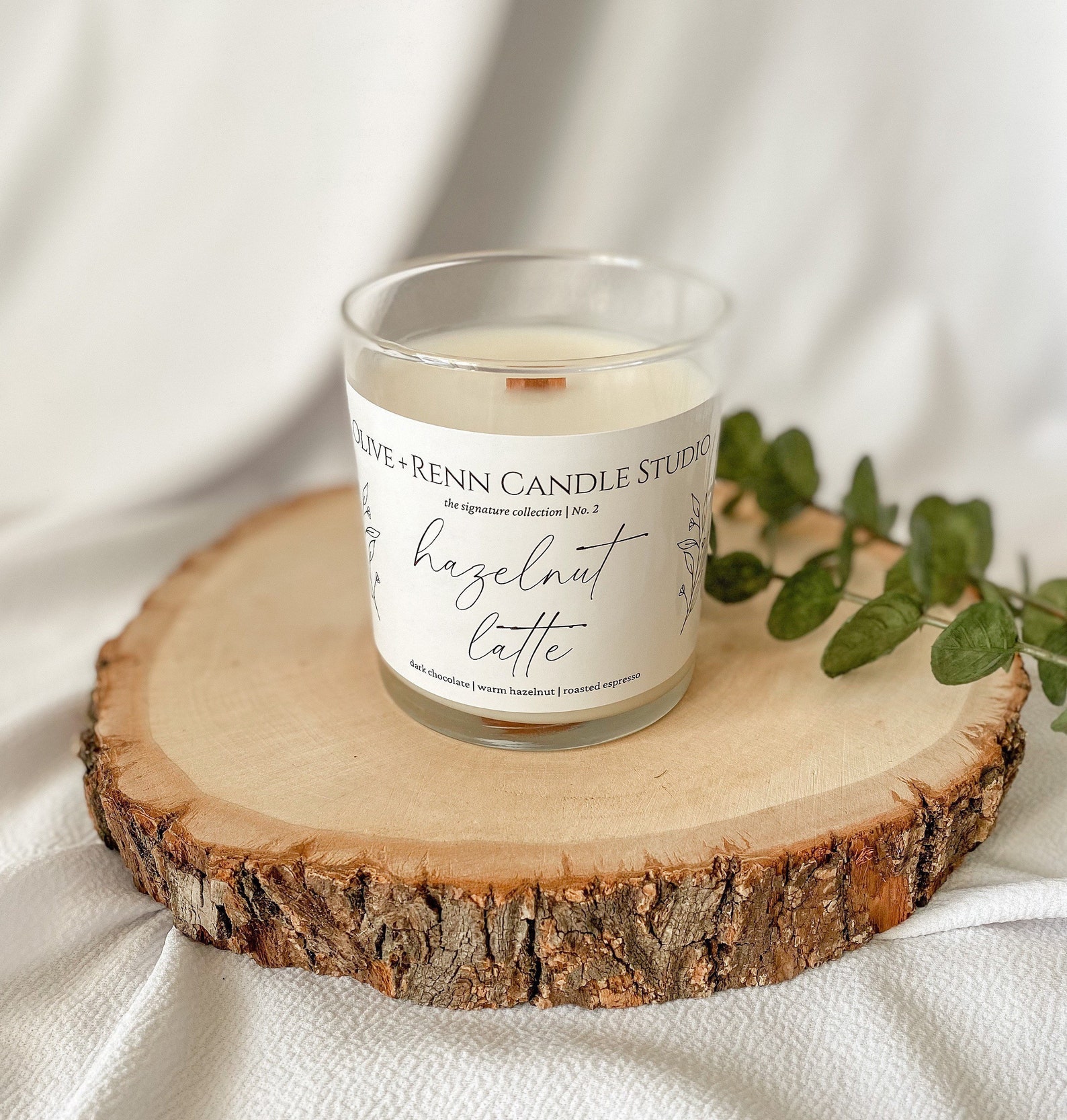 Hazelnut Latte Candle Fresh Coffee Candle Coffee Scent Etsy