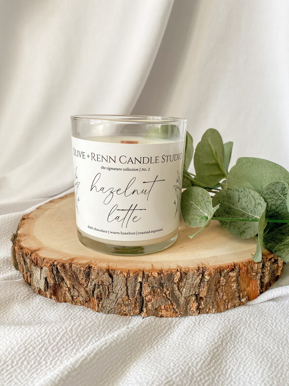 Hazelnut Latte Candle Fresh Coffee Candle Coffee Scent Etsy