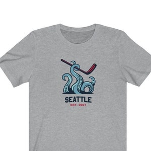 NWT Seattle Kraken Shirt Adult Small Gray NHL Hockey T-Shirt Fan Apparel  Mens