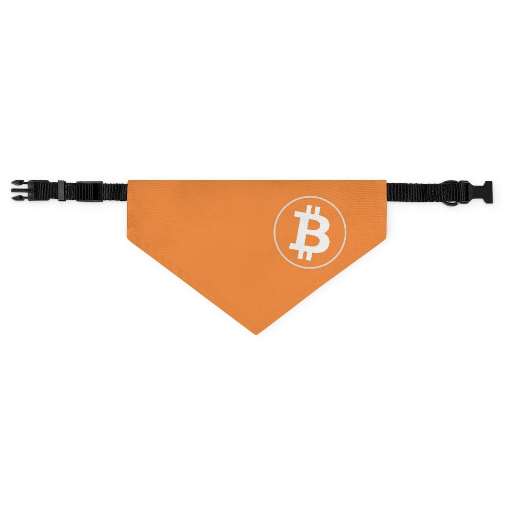 Bitcoin Pet Bandana Collar BTC Crypto Dog Collar and Bandana Etsy