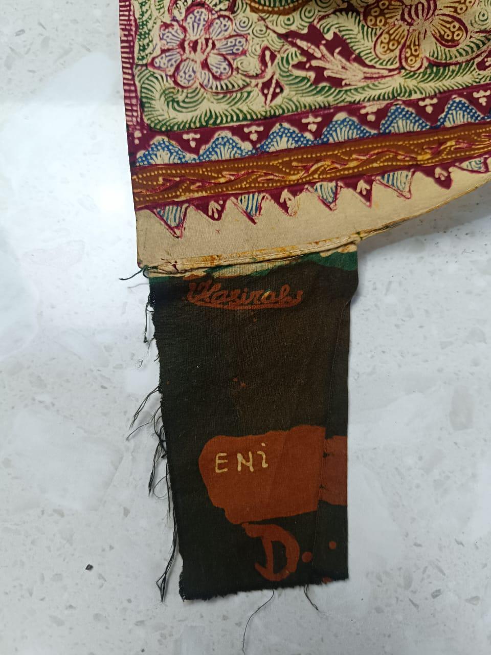 Vintage 1960s Indonesian Batik Tulis - Rare Hand-drawn Peranakan