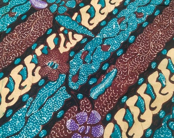 Batik Tulis Parang Sisik Kembang|Rare Vintage Hand Drawn Fabric|Beautiful Batik Tulis Motif|Batik Cloth|Indonesian Batik Sarong|Lungyi