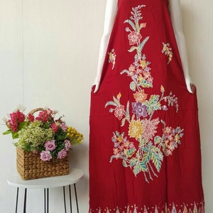 Dress Encim|Bali Simple Dress|Balinese Holiday Dress|Evening Dress|Loose Fit|Beach Coverups|Loose Dress|Vintage Home Dress|Sleeveless