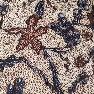 Batik Tulis Gringsing Kembang Lawasan|Rare Vintage Hand Drawn Fabric|Beautiful Batik Tulis Motif|Batik Cloth|Indonesian Batik Sogan