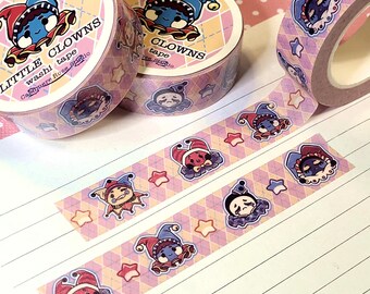 Little Clowns Washi Tape | Cute Journal Stationary