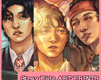 Stray Kids ART PRINTS | Kpop Art, Small Print