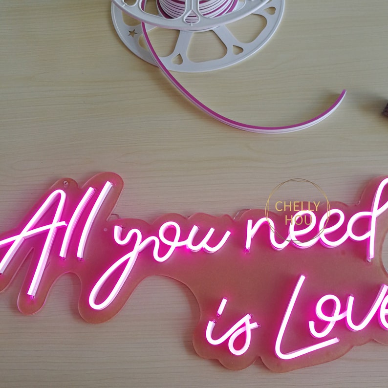 All You Need is Love Neon Signs Light for Wedding Party Home Etsy