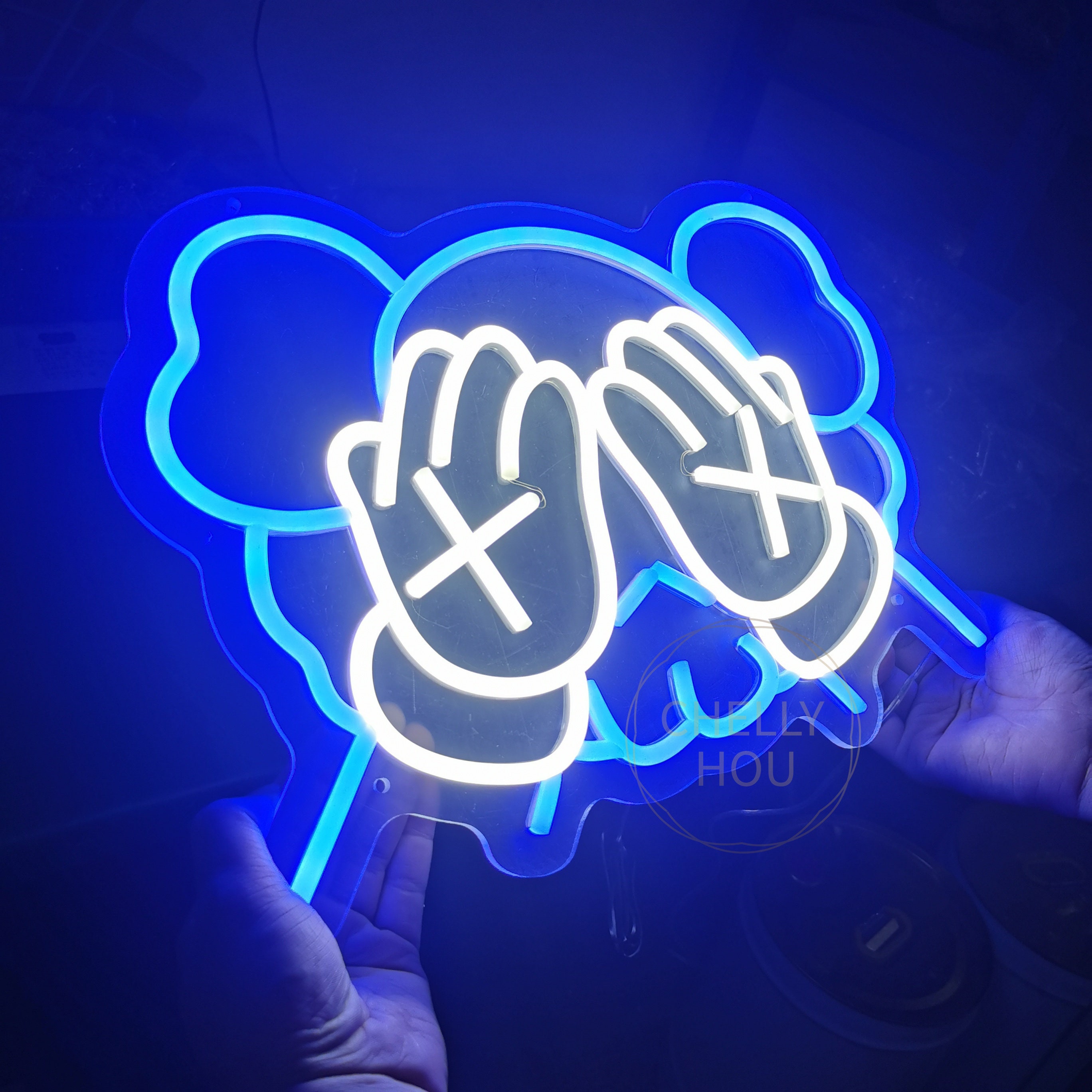 KAWS Neon Sign Custom Neon Sign Neon Sign LED Neon Sign Etsy