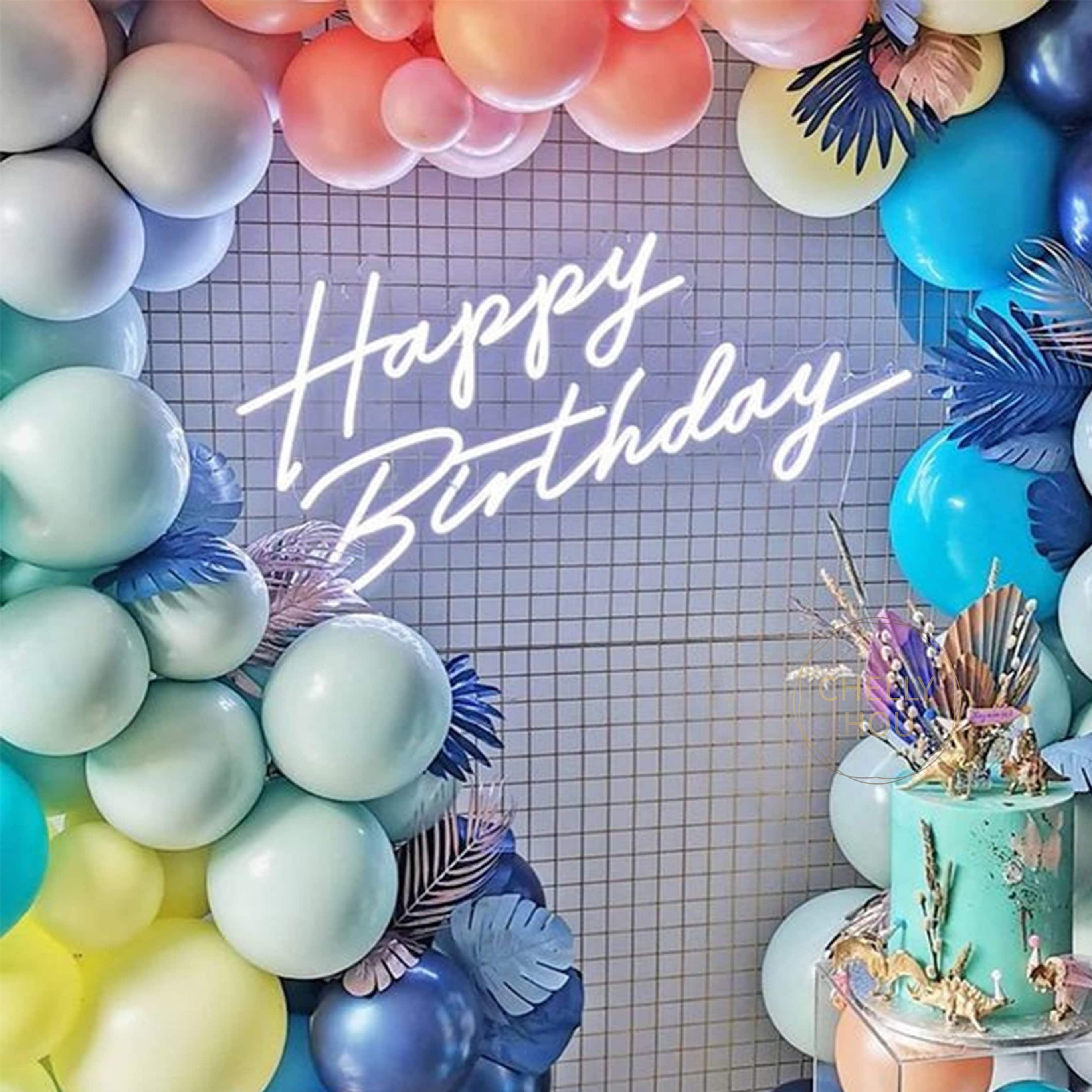 Custom Happy Birthday Neon Sign Flex Led Custom Birthday Party - Etsy  Australia
