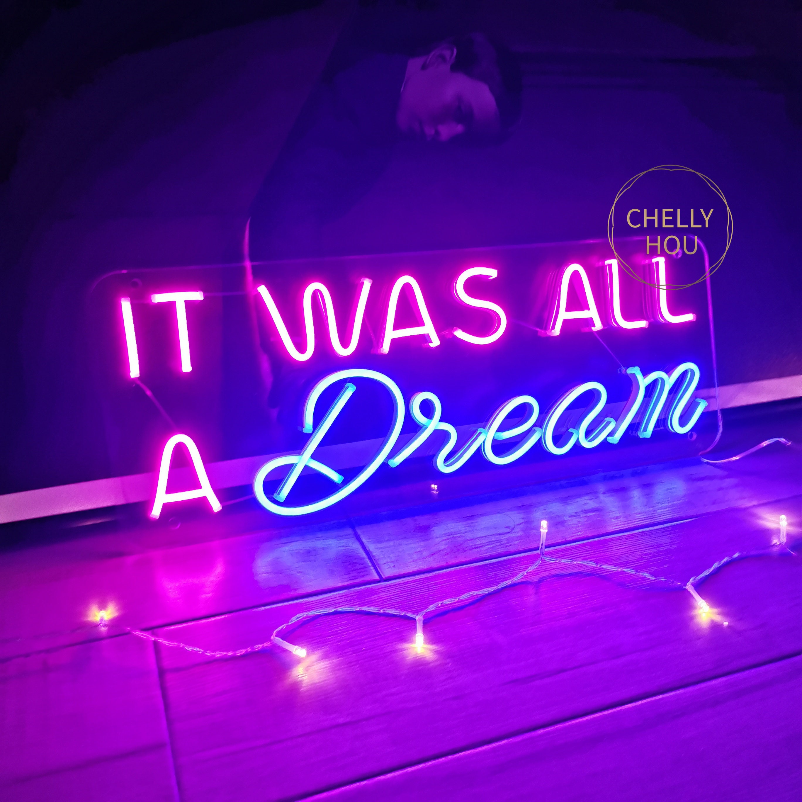It Was All A Dream Neon Sign Bedroom Custom Neon Light Led | Etsy