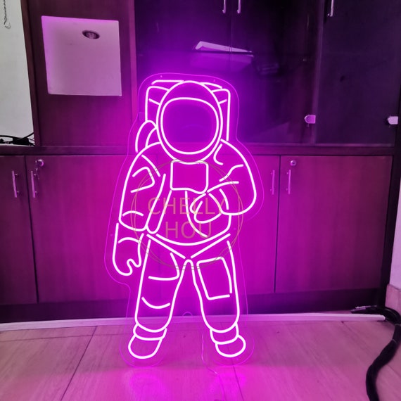 Custom Neon Sign Astronaut Neon Sign Personalized Custom Neon | Etsy