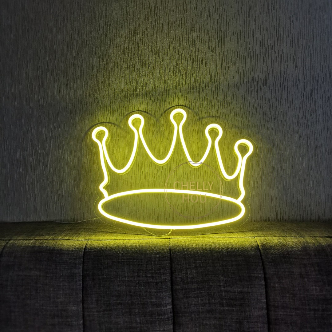 Custom Neon Sign Crown Neon Sign Flex Led Neon Light Birthday - Etsy