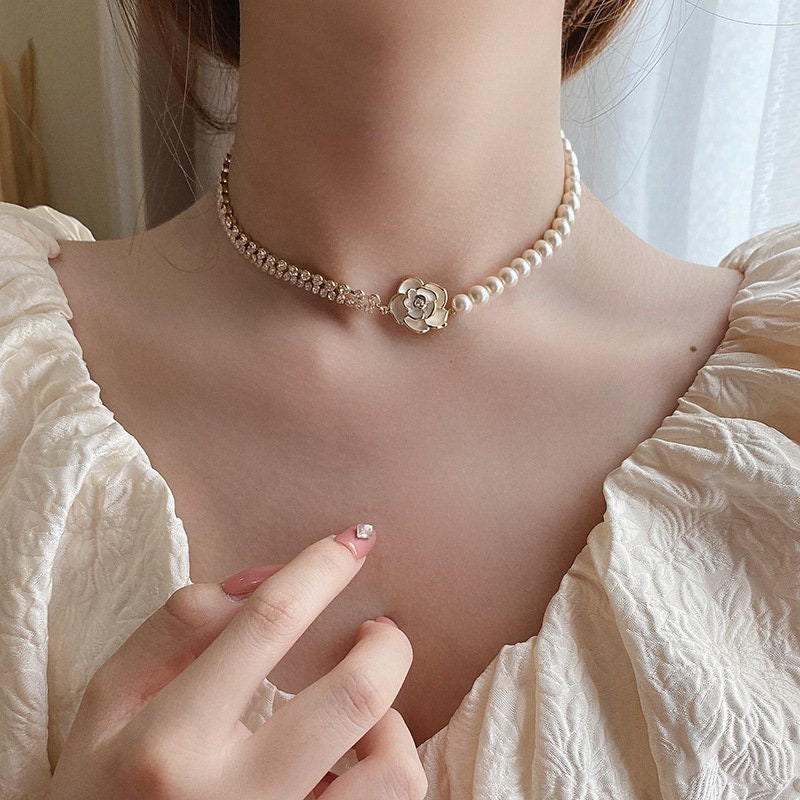 Chanel Pearl Necklace - Etsy