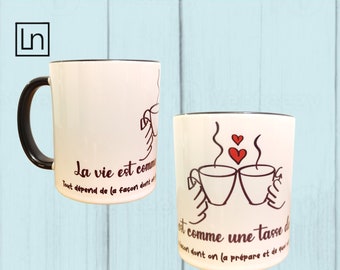 Custom coffee cup, custom name coffee cup, custom gift for friend, Valentine's Day gift, custom mug