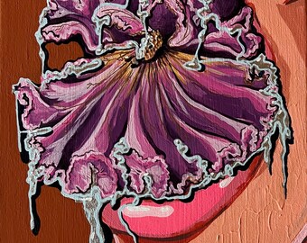 Dipinto originale di Iris soffocante
