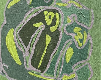 Dipinto originale della Dea Verde